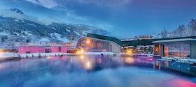 gay ski-Gastein - Alpentherme Bad Hofgastein, Saunabereich mit Thermalsee